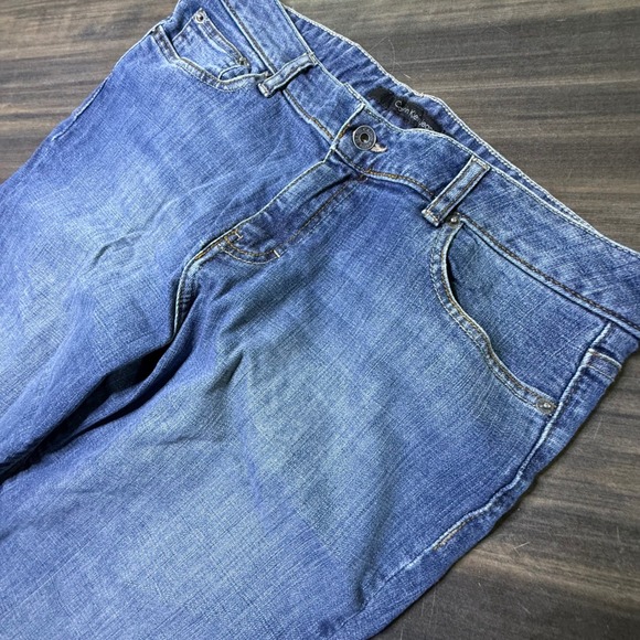 Calvin Klein Jeans Women's Blue Denim Bootcut Pants Size 14 - Picture 5 of 5